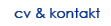 cv och kontakt